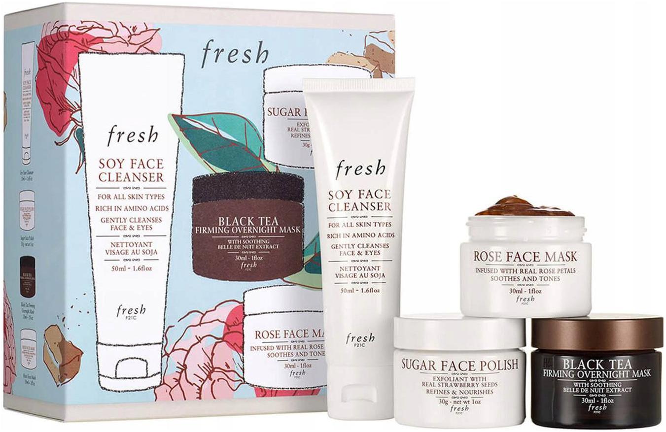 Fresh Zestaw Do Pielęgnacji Twarzy 4 Produkty