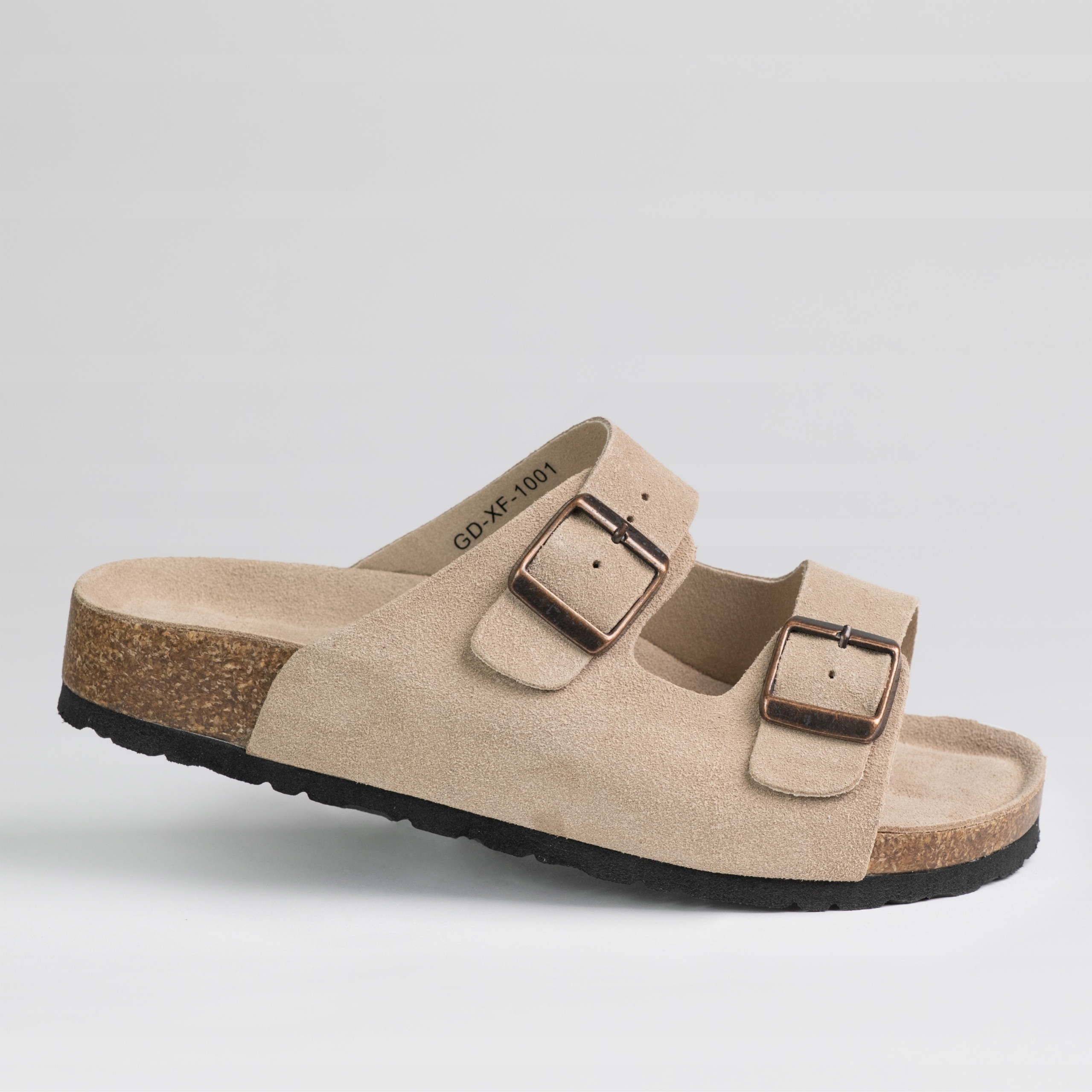 Nazouváky z přírodní kůže Goodin GD-XF-1001 Béžový semiš lehký 36