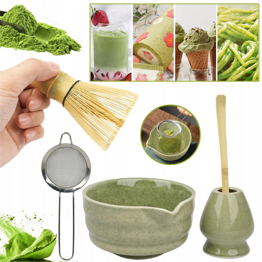 Zestaw Do Herbaty Matcha 5 Elementów, Zestaw Do Ceremonii Parzenia Herbaty