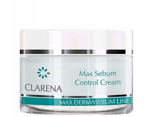 Clarena Max Sebum Control Krem Normalizująco Matujący dla cery tłustej 50ml