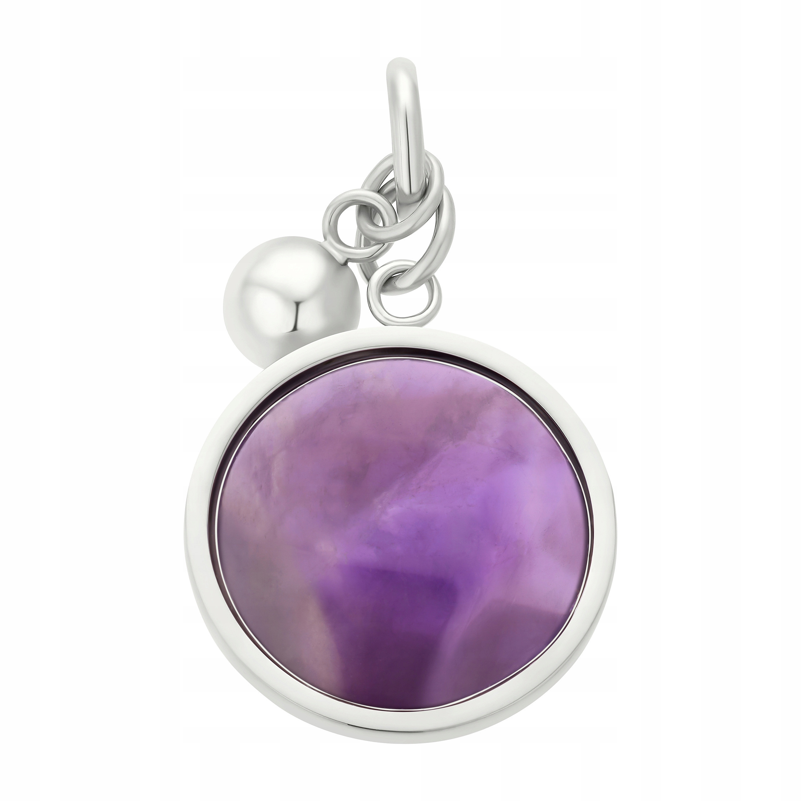 Přívěsek Přívěsek Kámen Ametyst Magnetický Ocel Fialový Dámské kolečko