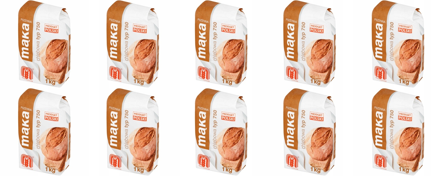 10 x 1 kg Młyny Stoisław Pšeničná mouka 750 chlebová