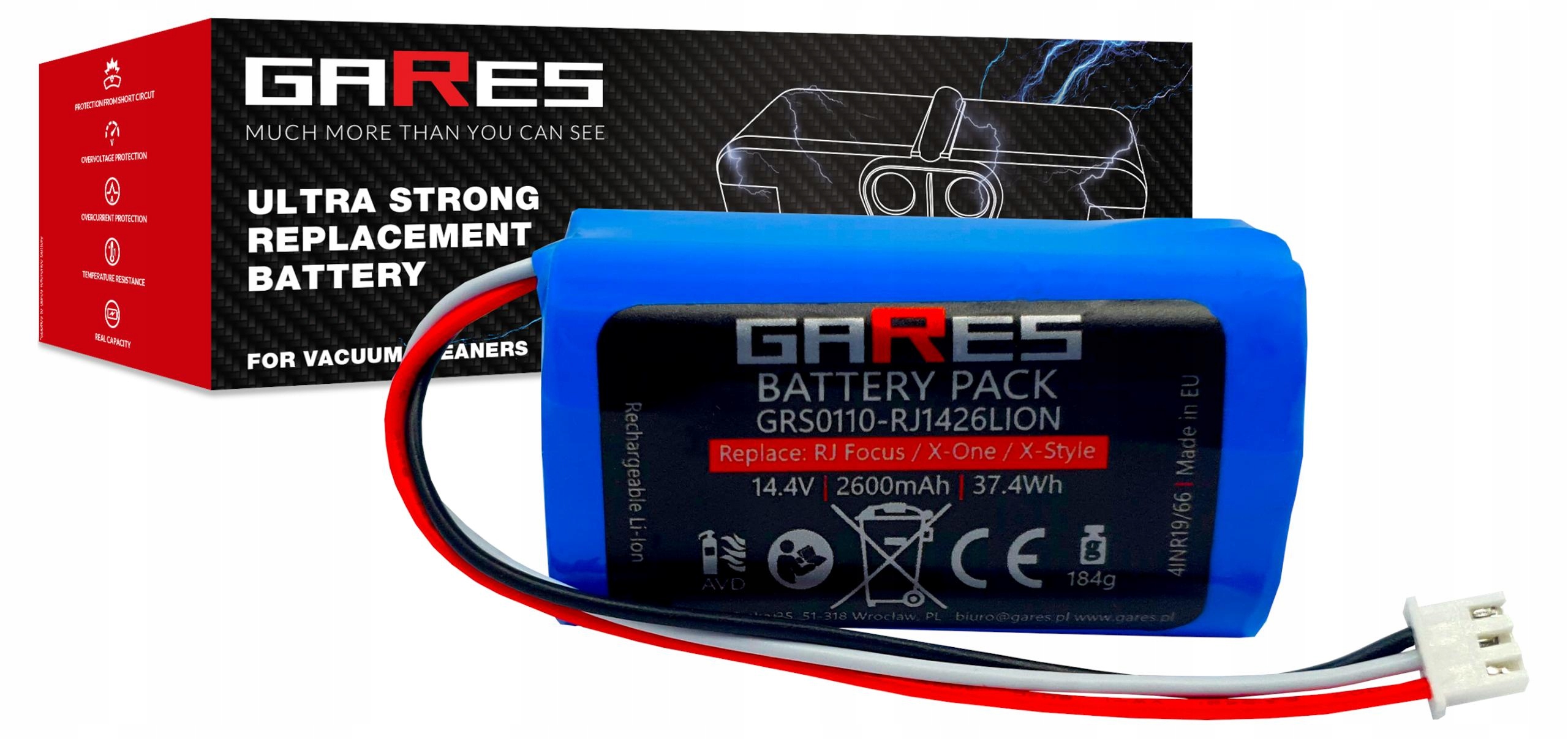 Akumulátor Gares pro Blaupunkt BPK-VCBB1XB Bluebot Xsmart 14,4V 2,6Ah