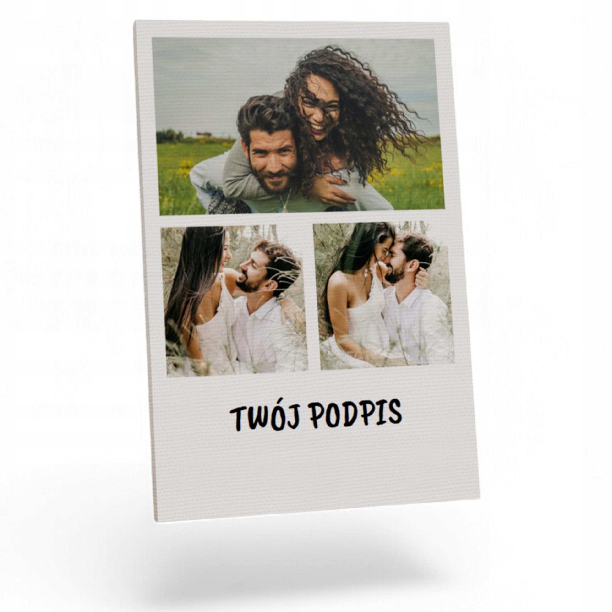 FOTO-obraz na plátně Vaše fotografie 70x100 Koláže Kreator Vzory Ze 3 Fotografií