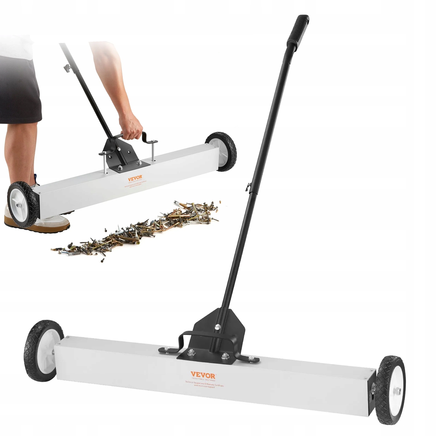 Magnetická metla 91 cm Zametač na klince a klince Magnet Nosnosť 25 kg