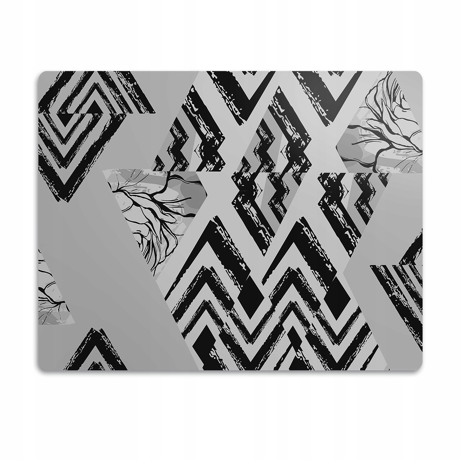 Levně Pro psa podložka pod misky Šedé vzory 60x40 cm