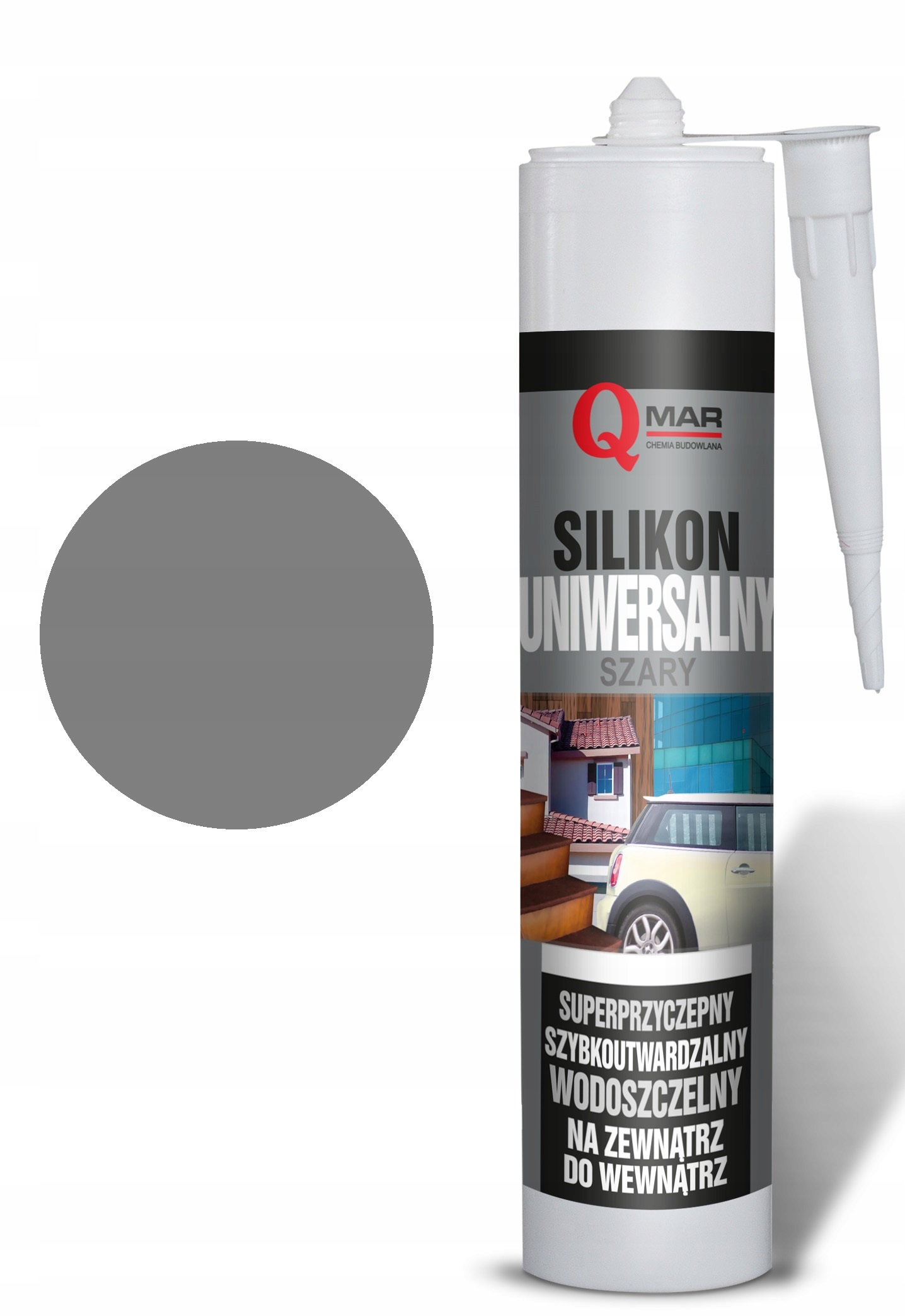 

Qmar Silikon uniwersalny szary 300ml
