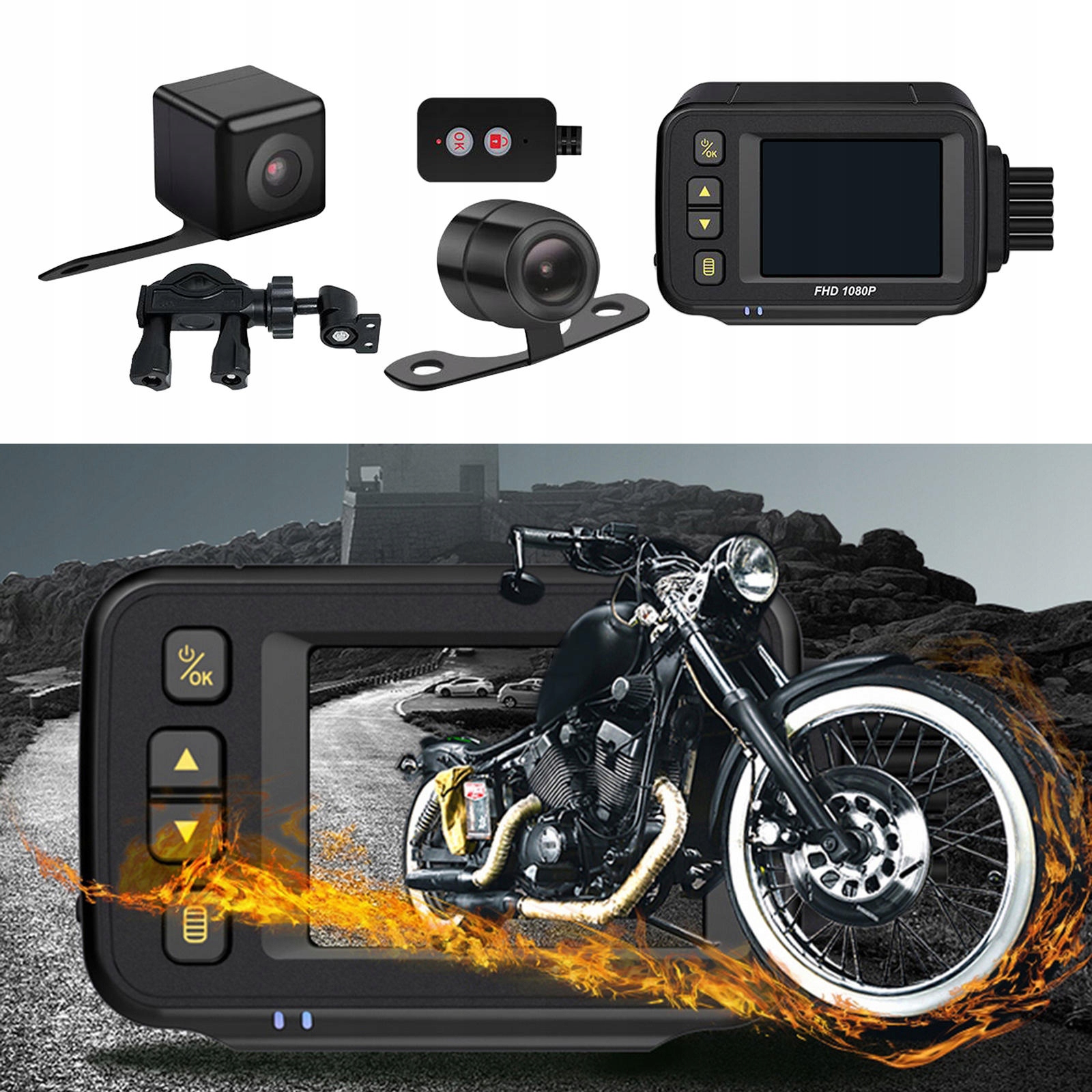 HD 720P Kamera z rejestratorem motocyklowym Kamera Manufacturer Qohawal