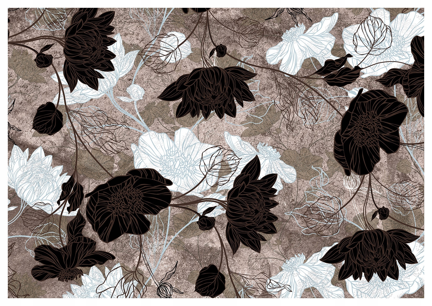 Fototapeta Kvety na textúrovanom pozadí 416x254 Makro a abstrakcia lepidlo