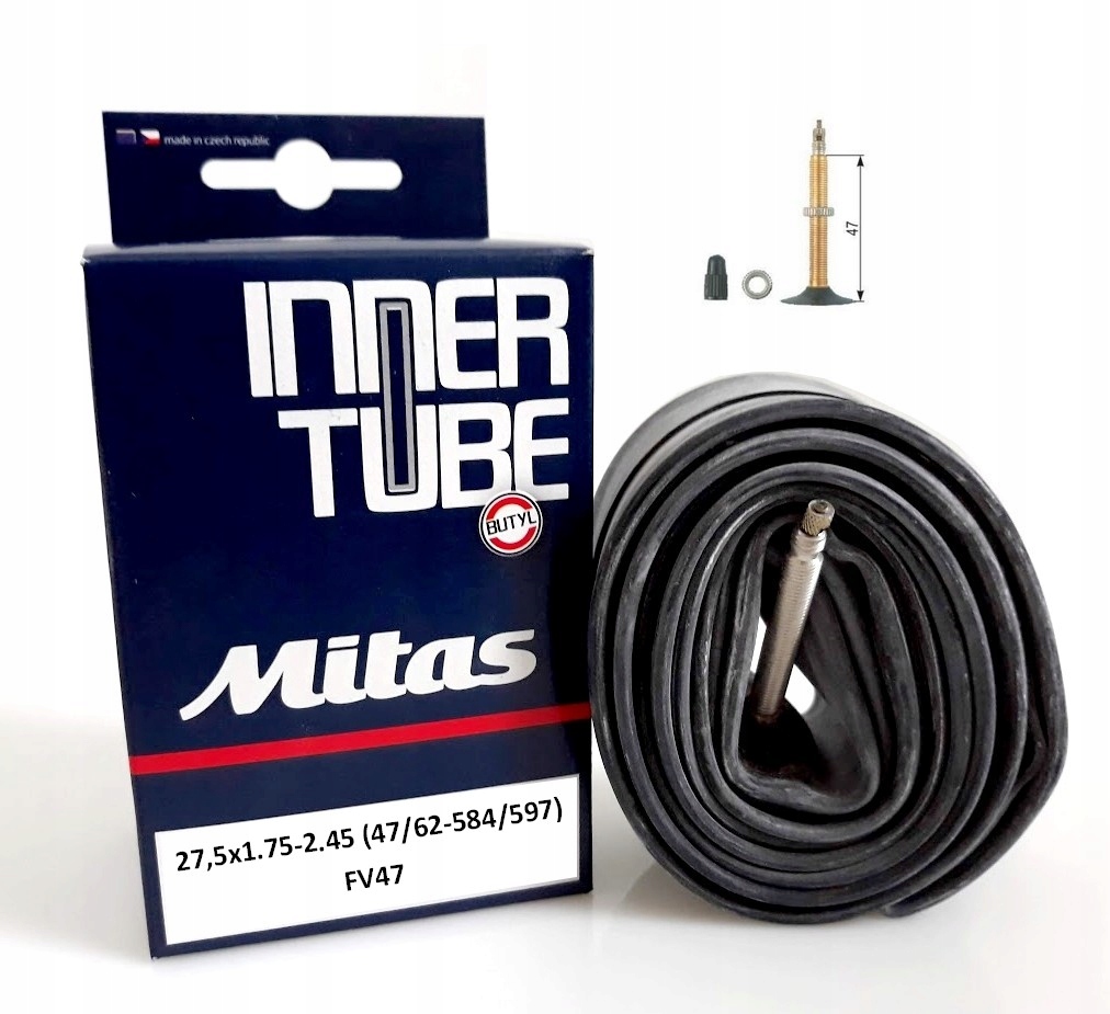 

Mitas Dętka Rowerowa 27,5x1.75-2.45 FV47 Presta