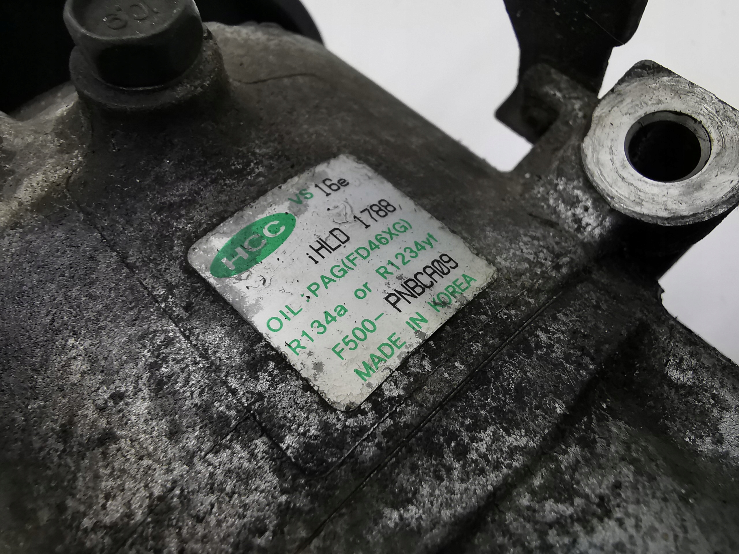compressor of the air conditioning compressor; KIA CARENS IV 1.7 CRDI PNBCA09