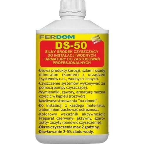 Ferdom DS-50 Účinný, silný čisticí přípravek pro C.o. a Hvac 1L