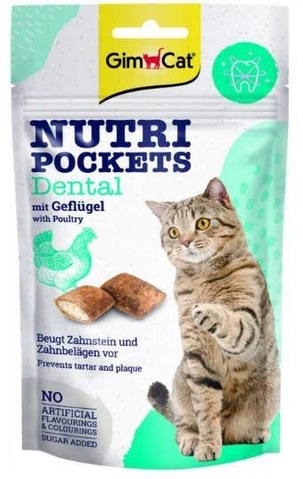 9X Gimcat Nutri Pockets Dental s drůbežím masem 60 g