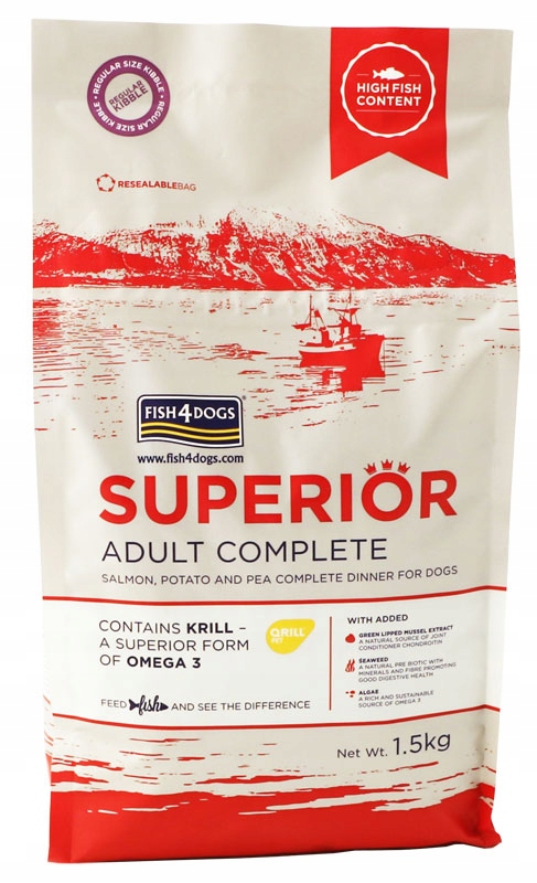 Levně Fish4Dogs Superior Adult S 6kg