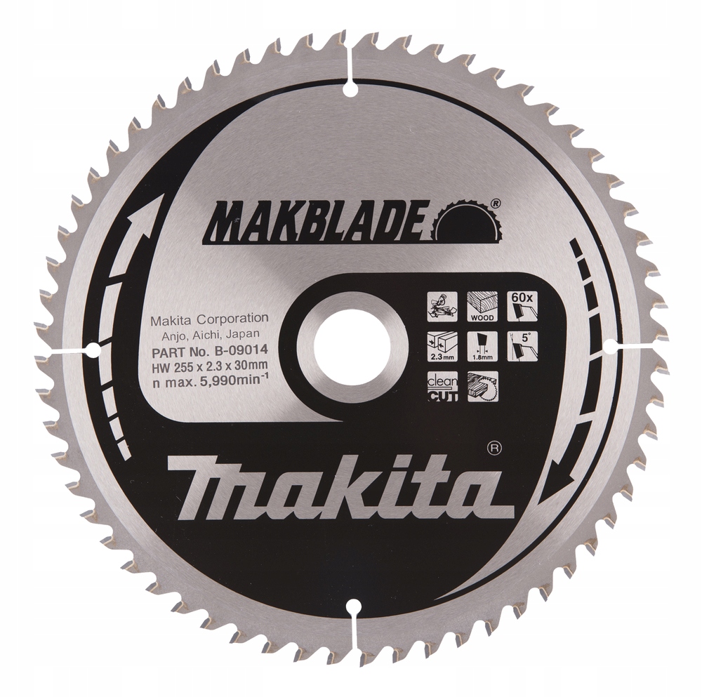 Makita Kotouč pro kotoučovou pilu 255 x 2,3 x 30 mm 60z Makblade B-09014