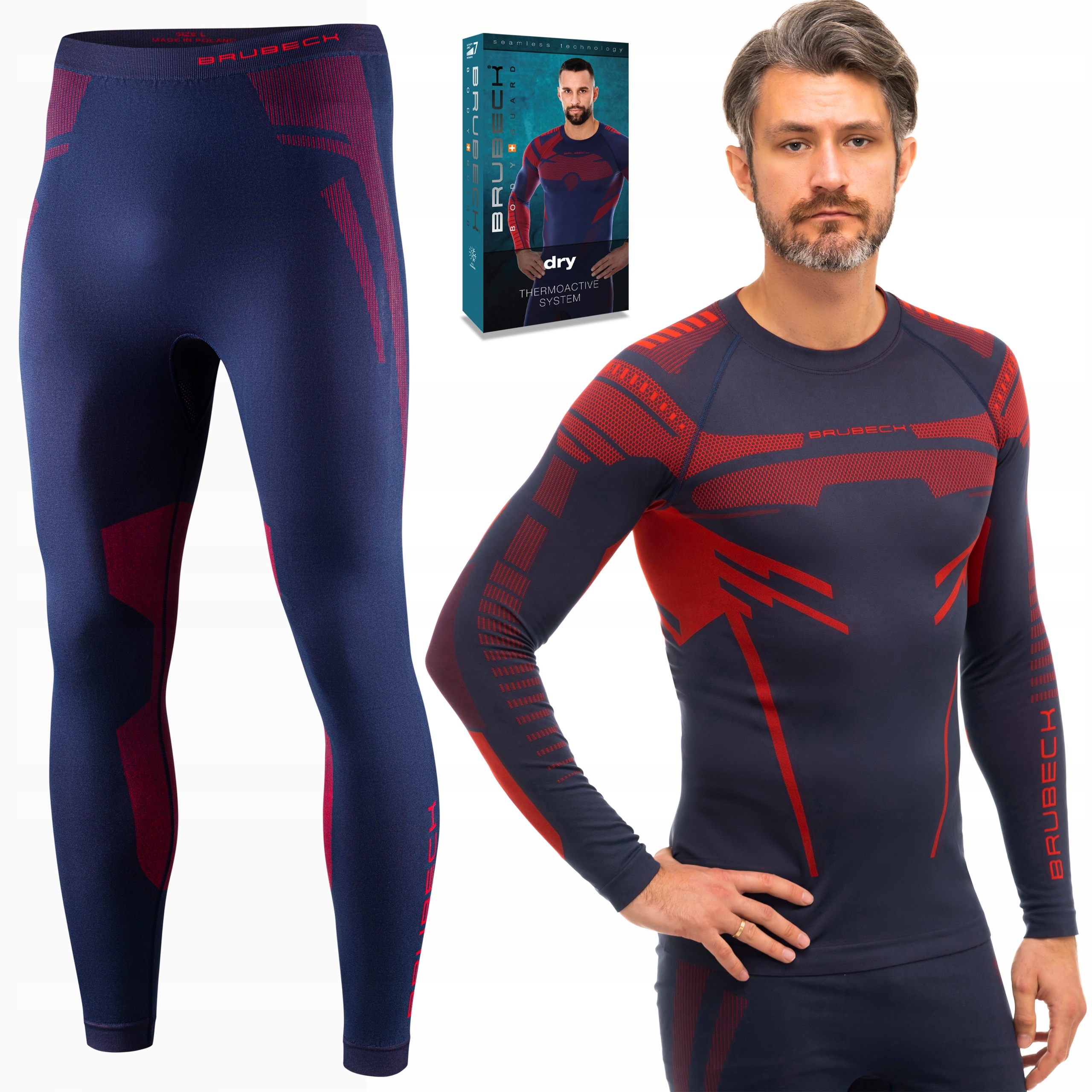 Brubeck Dry pánské Termoaktivní Spodní Prádlo rychleschnoucí Termo Komplet XXL