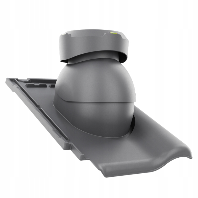 Krbový kanalizační ventilátor fi110 střešní krytina Alegra 9 Šedá