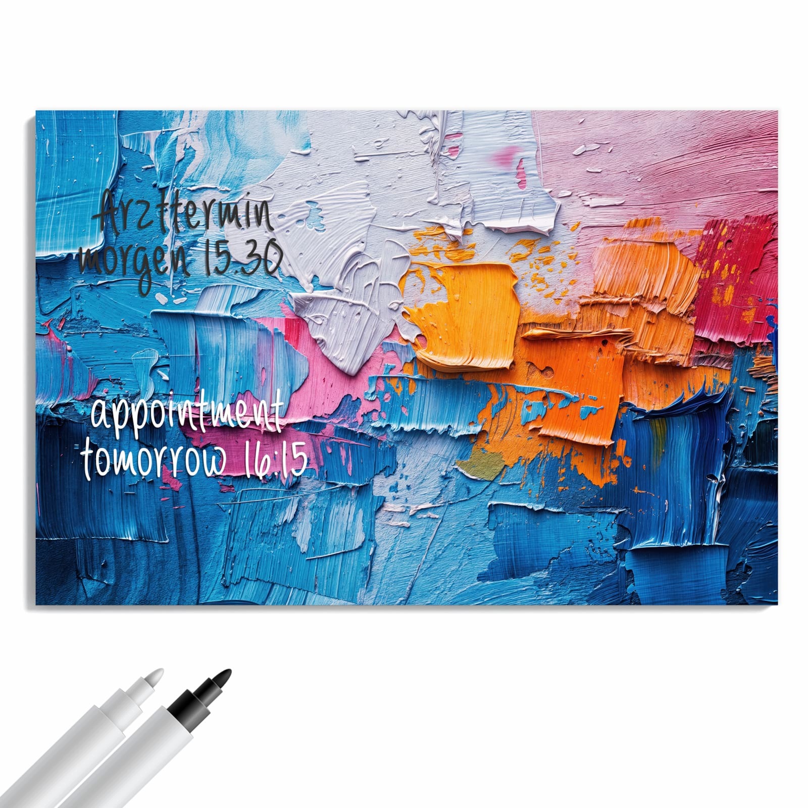 Magnetická tabule Struktura barevná Grafika 90 × 60 cm