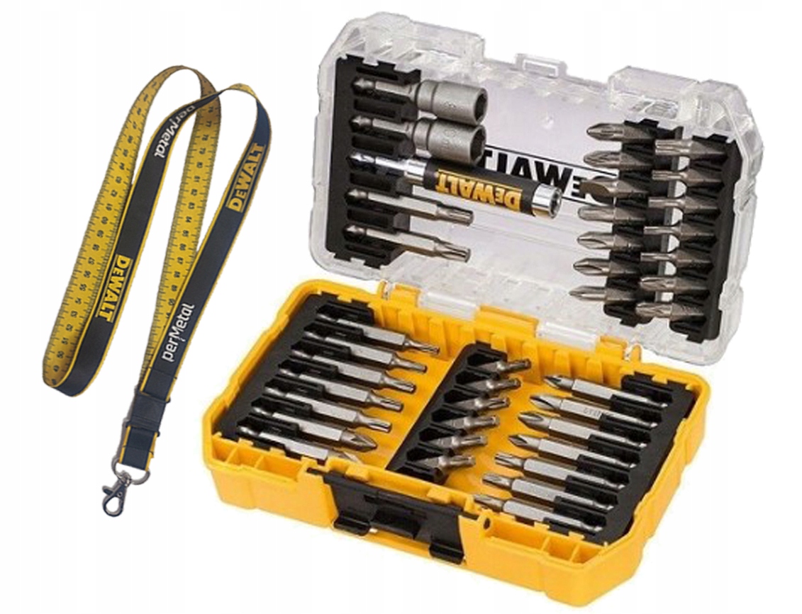 

Dewalt DT70717 Zestaw Bitów I Końcówek 1/4'' 40EL.