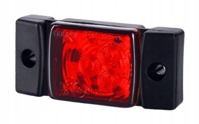 LAMPA OBRYSOWA LED OBRYSÓWKA CZERWONA LAWETA TIR