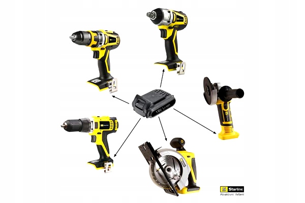Vybavenie Dielní Vŕtačka-skrutkovač Akumulátor 18V Bez Batérií A
