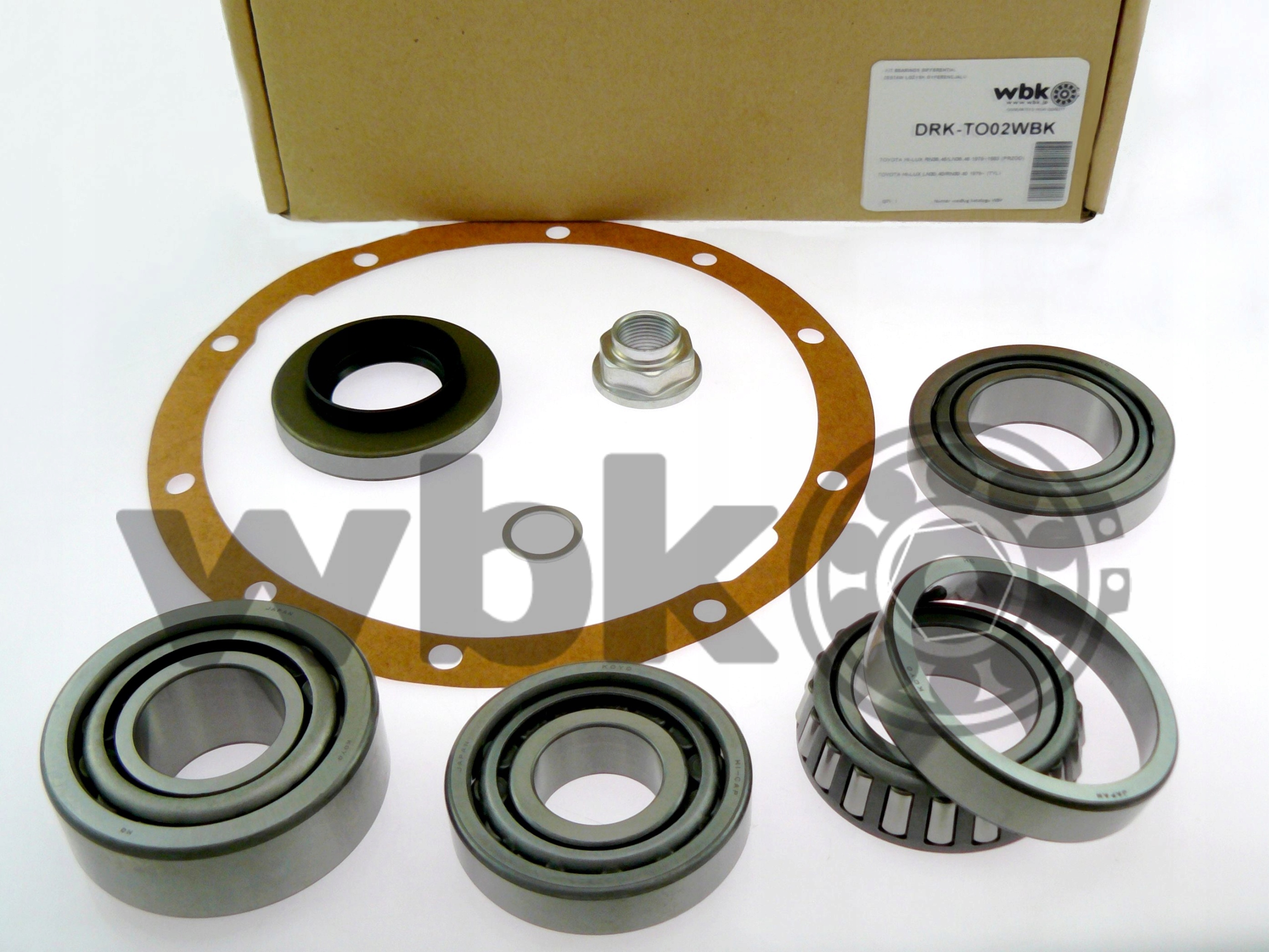 DRK-TO02WBK - ПІДШИПНИКИ ДИФЕРЕНЦІАЛА TOYOTA HILUX 1978-