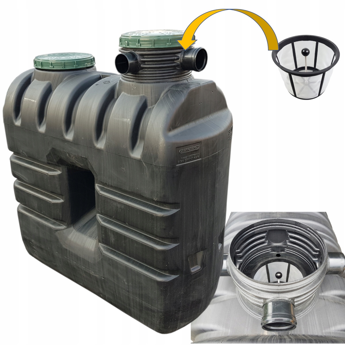 Zbiornik na wodę deszczową 1500 litrów AB AQUABIN