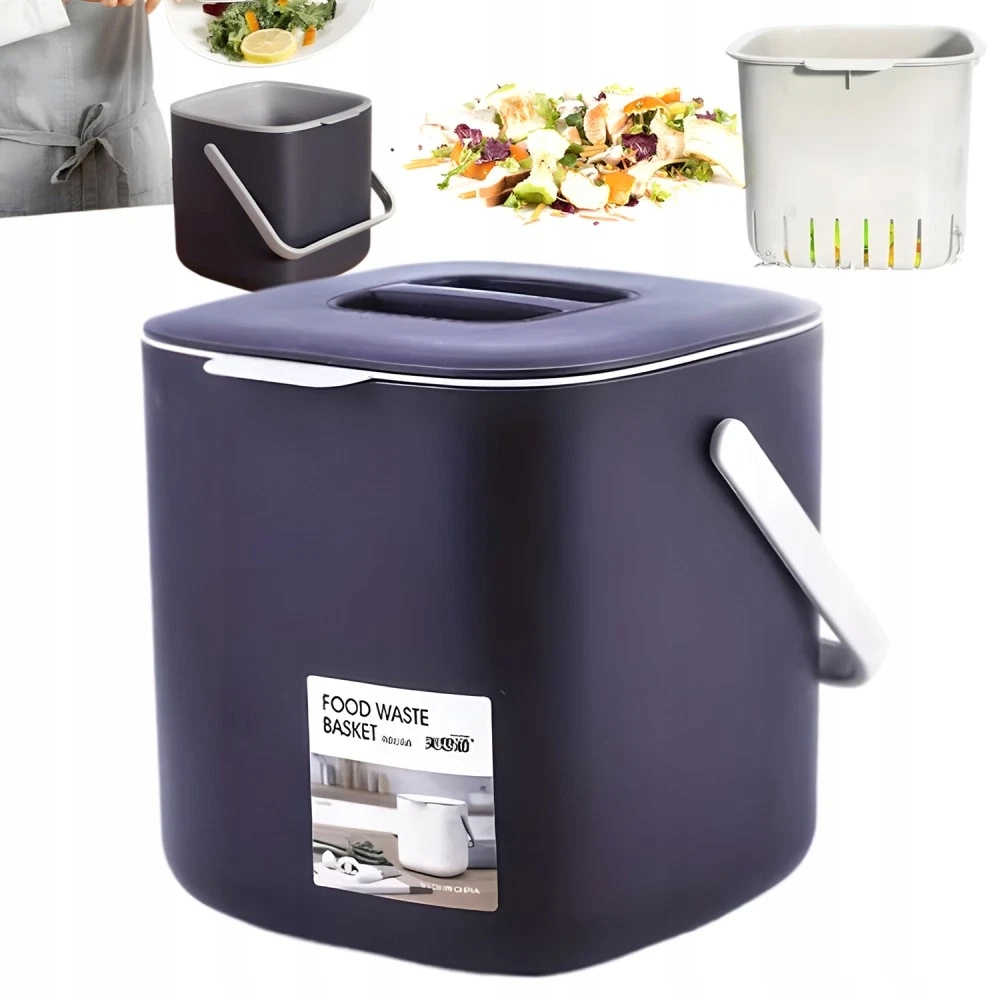 4 L Nádoba Na Odpadky S Víkem A Držákem Na Třídění Odpadků