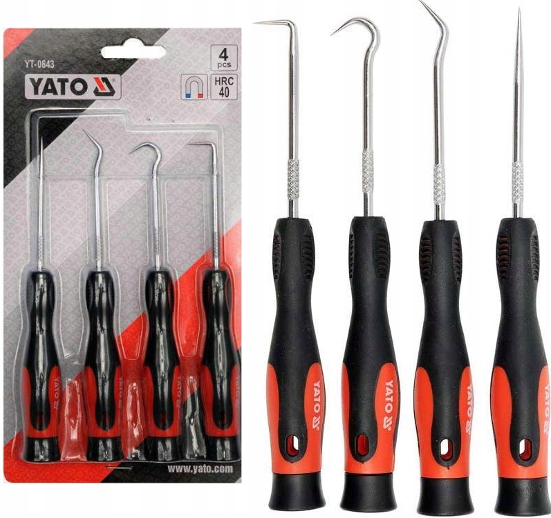 Yato Haczyki Haki Z Rękojeścią Hartowane Groty Zestaw 4 Szt.