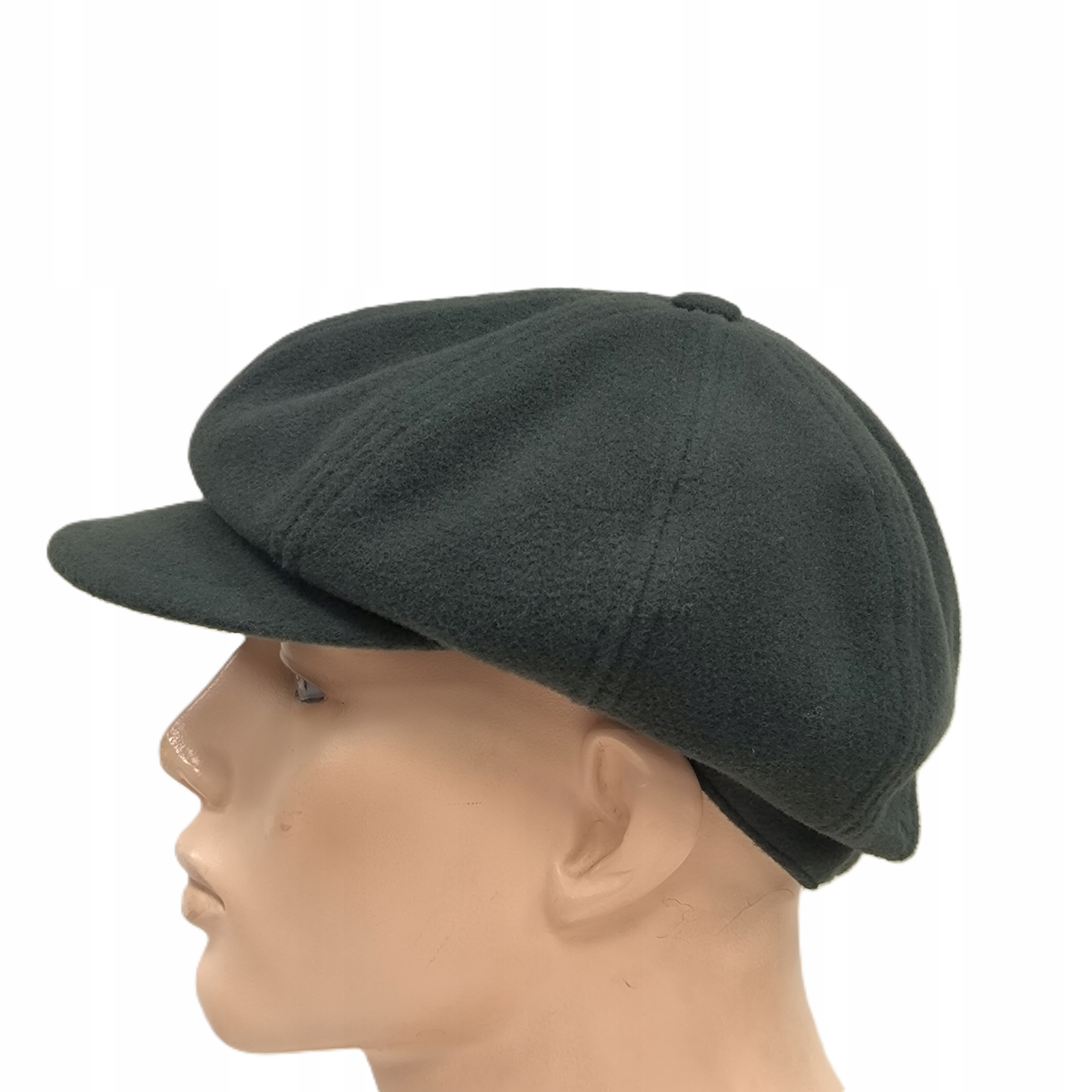 Pánský dámský kabát s kšiltem Zeleň Lahvová Štruksa Leninů Peaky 59