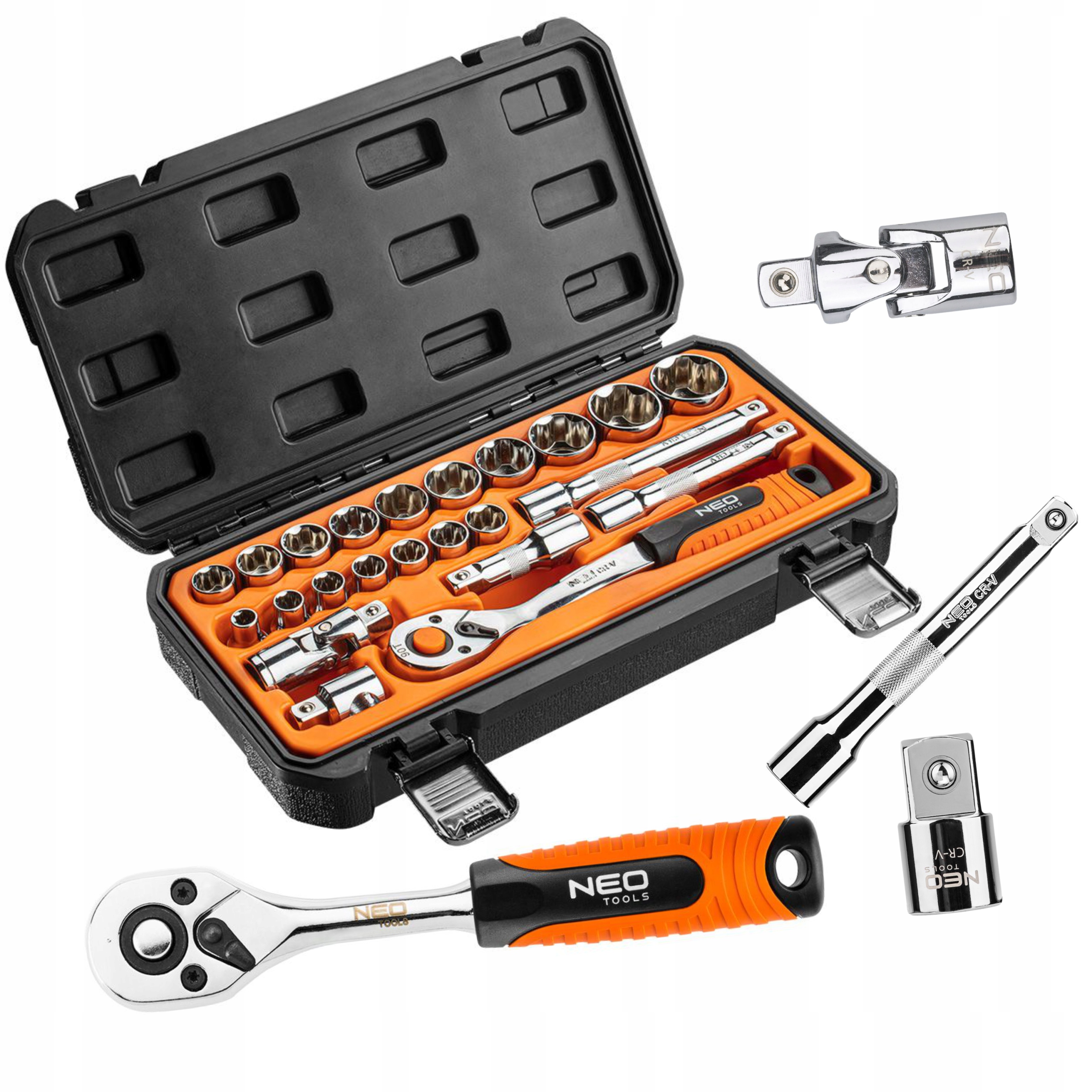 

Neo Tools 08-694 Klucze nasadowe 1/2'' zestaw 23sz
