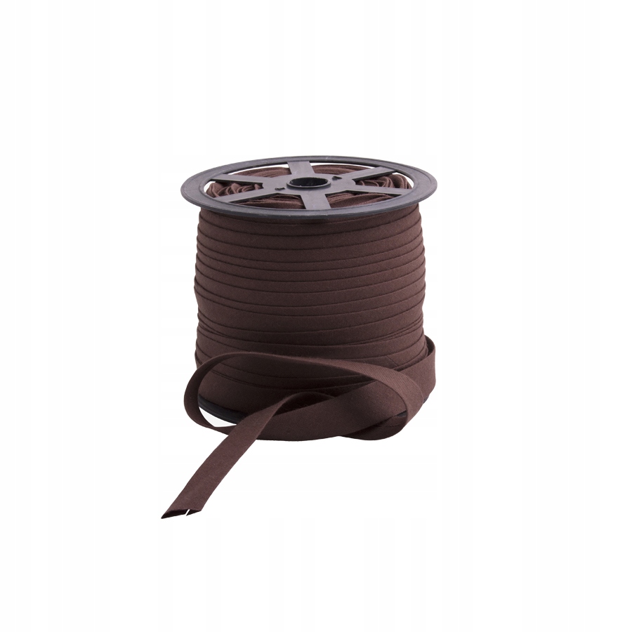 Lamówka bawełniana Taśma 1mb szer. 18 mm nr 24 Brązowa