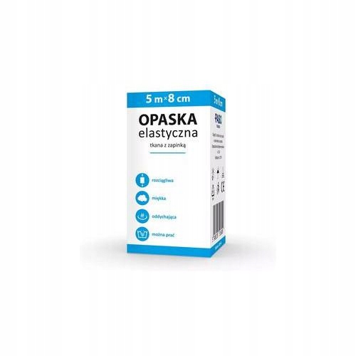 

PasoTrading Opaska elastyczna tkana 5mx8cm zapinka