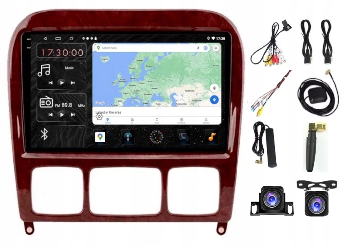 Rádio Navigácia Carplay Android Mercedes W220 1998-2005 6GB Ram 128GB Rom Sim