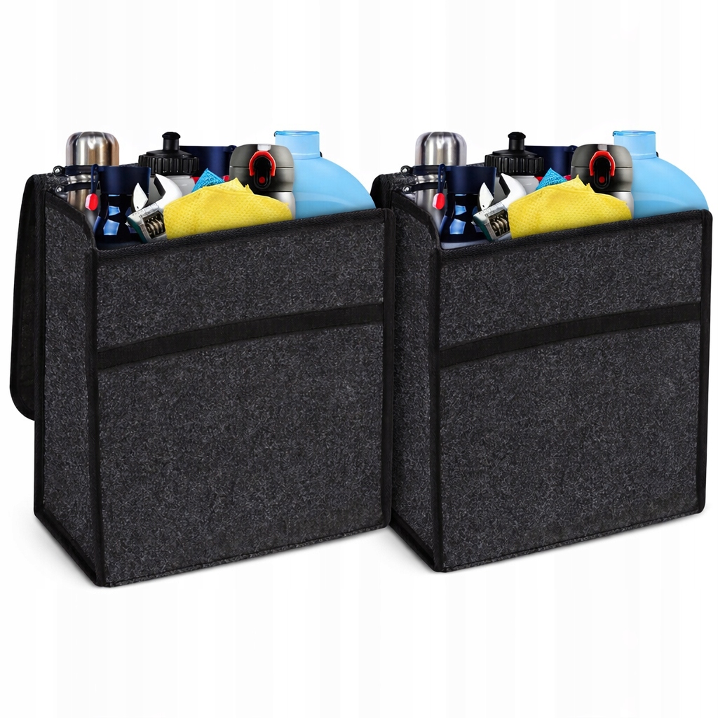 Organizer Samochodowy Do Bagażnika Składany Na Rzep Zestaw x2