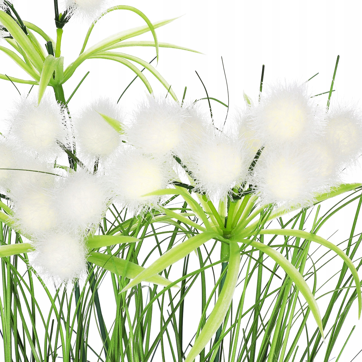 TRAWA SZTUCZNA KWIATY kula ROŚLINA W DONICZCE 50cm Kolor zielony