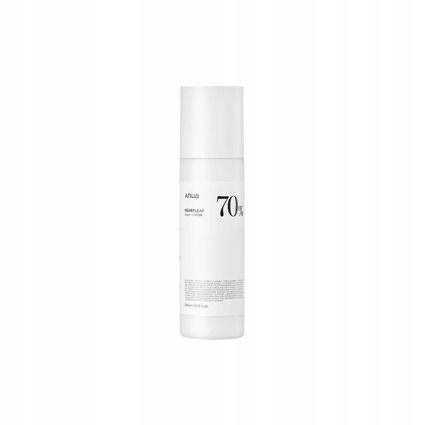 Anua Heartleaf 70 Daily Lotion 200 ML Denní pleťové mléko s obsahem 70% extraktu z Houttuynia Cordata 200 ml