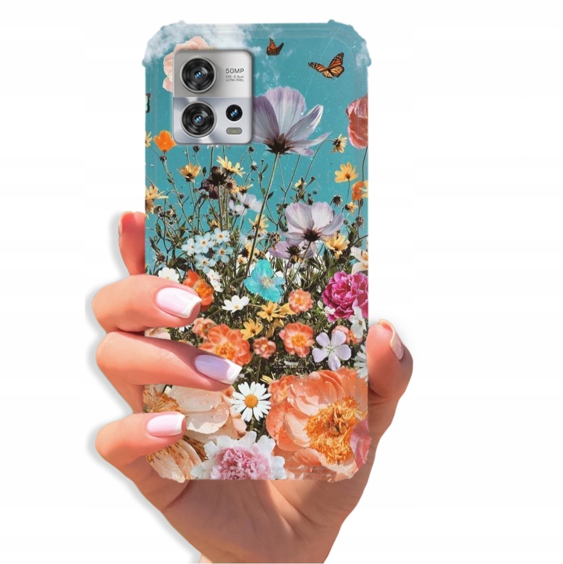 pouzdro Anti-shock Pro Motorola Edge 30 Fusion S Jemnými Ženskými Květinovými Vzory