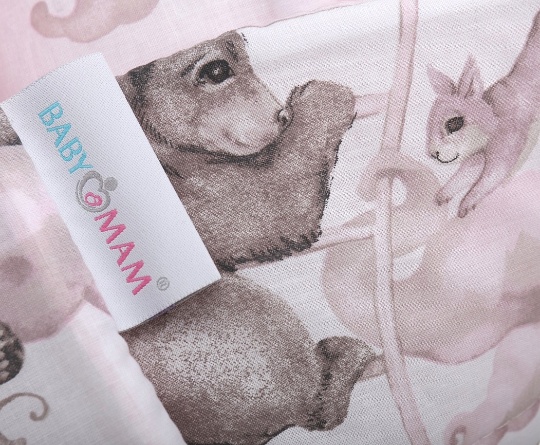 ROŻEK NIEMOWLĘCY BECIK OTULACZ DWUSTRONNY BAWEŁNA BABYMAM Bohater brak