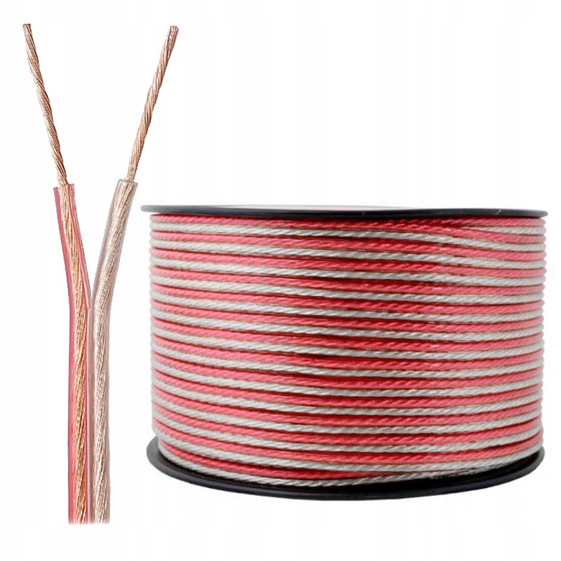 

Przewód Kabel Głośnikowy TLYp Cca 2x0,5 mm² 100mb