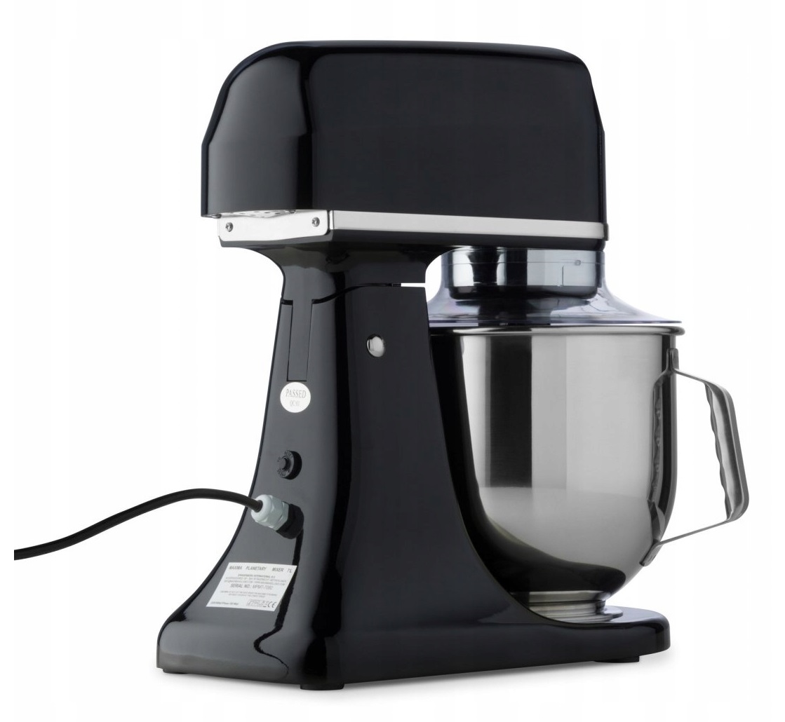 Mikser Planetarny Gastronomiczny do Ciasta 7L 350W Czarny Maxima 09360750