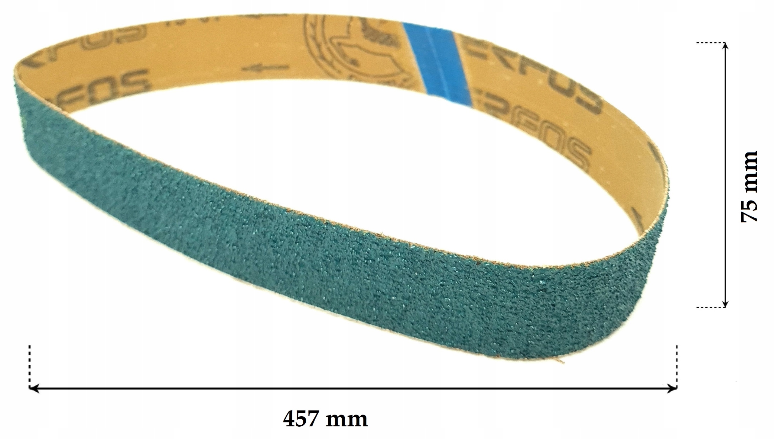 Taśma Ścierna Pas Bezkońcowy 75X457 P80 Cyrkon