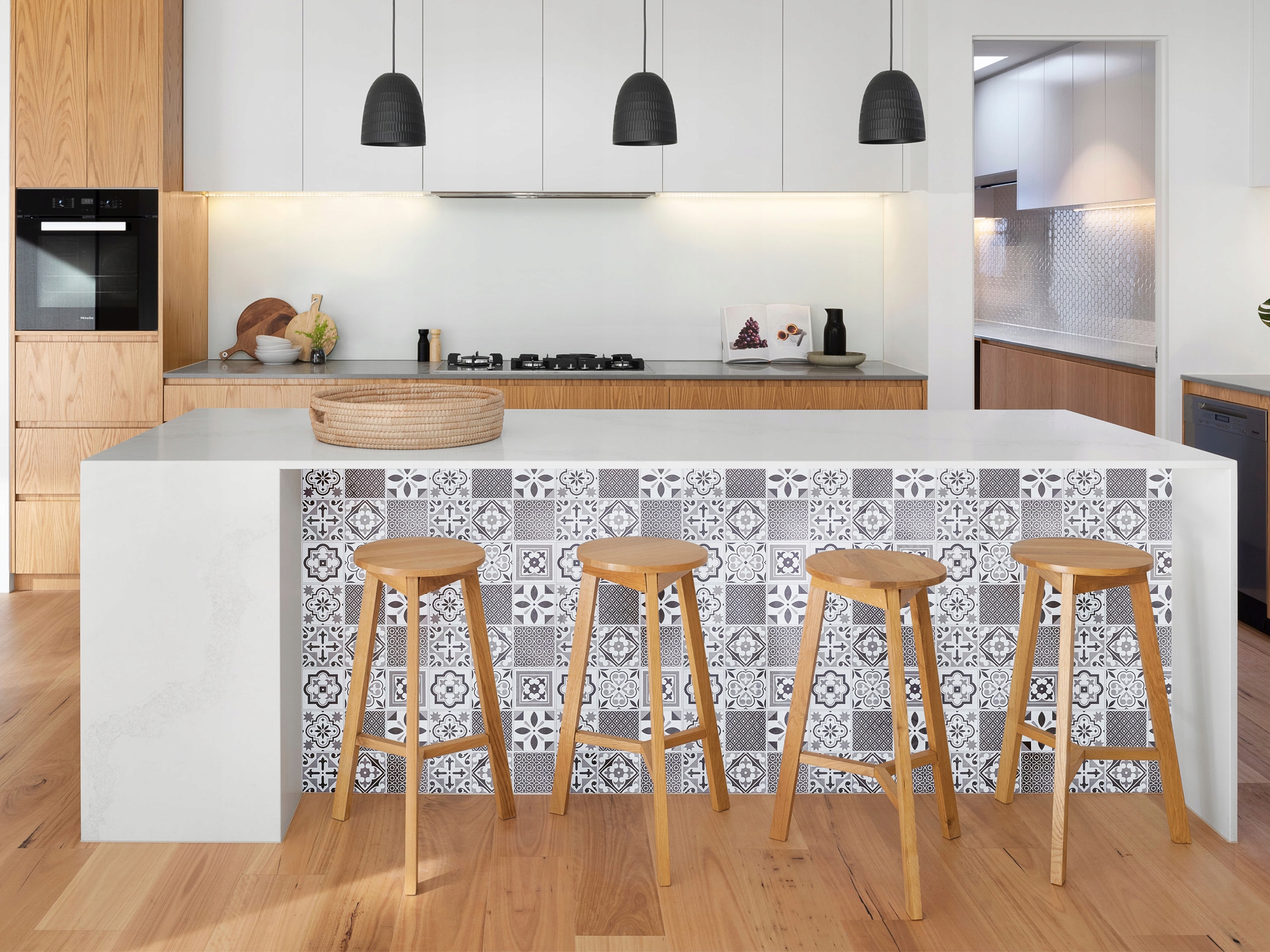 Płytki Podłogowe Samoprzylepne Patchwork Szary Kafle Orientalne DIY 1m² Producent D-C-FIX