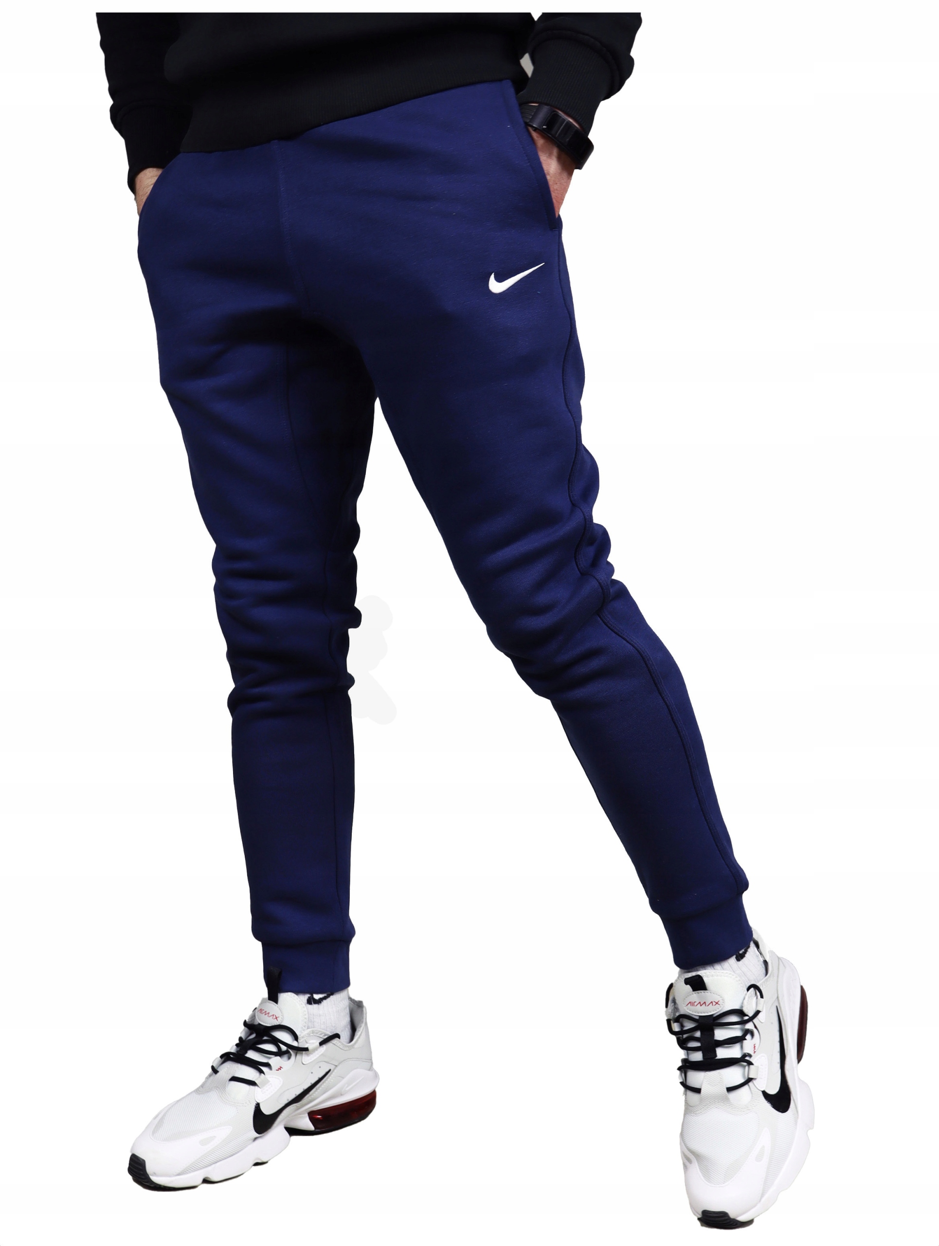 Nike pánské teplé bavlněné tepláky Fleece jogger Tmavě Modré
