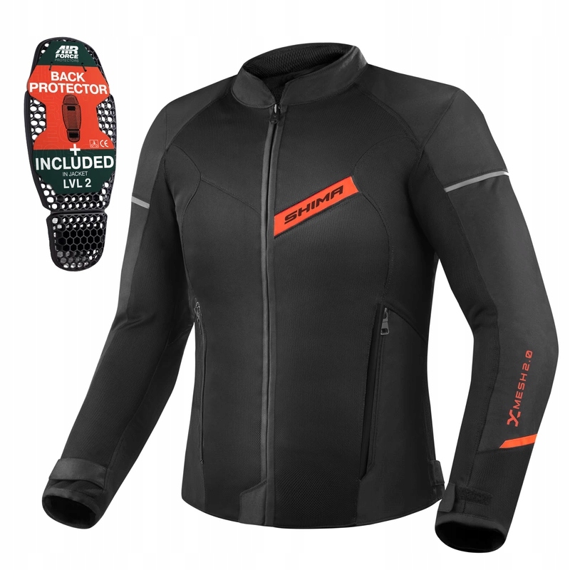 Pánska bunda Shima X-mesh 2.0 Red Black pánska letná motocyklová Darčeky