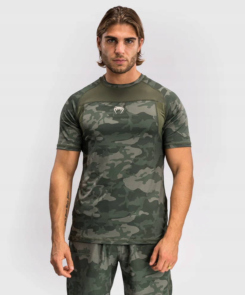 Venum Technické tréninkové tričko G-Fit Dry Tech T-shirt Army Camo L