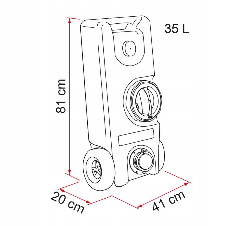 Zbiornik na wodę czystą Roll Tank 40F FIAMMA Marka Fiamma