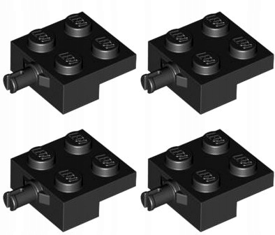 

Lego 4488 Podwozie czarne Nowe (4g) 4 szt.