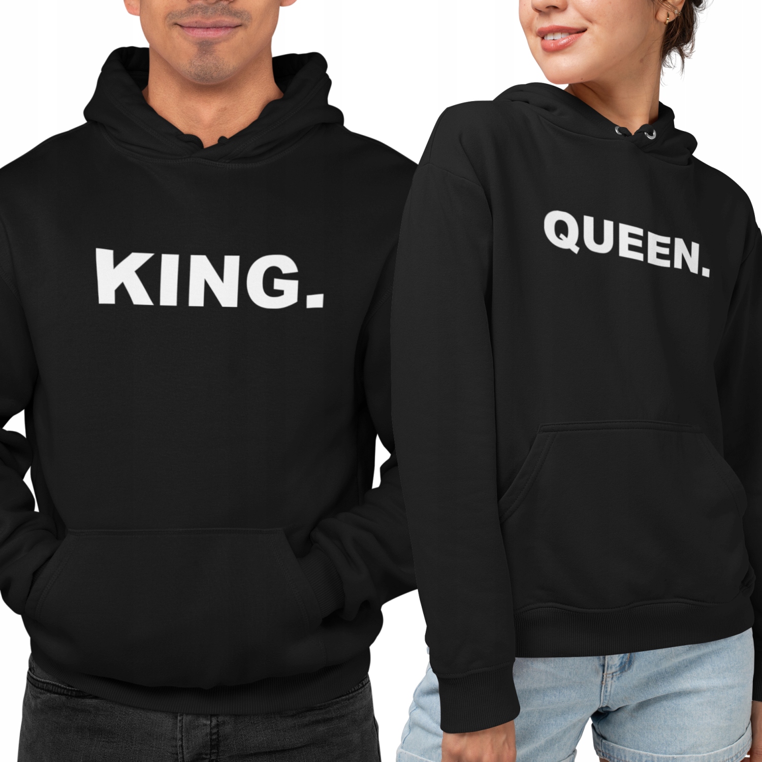 

Zestaw Bluz Walentynki dla Par Prezent King Queen