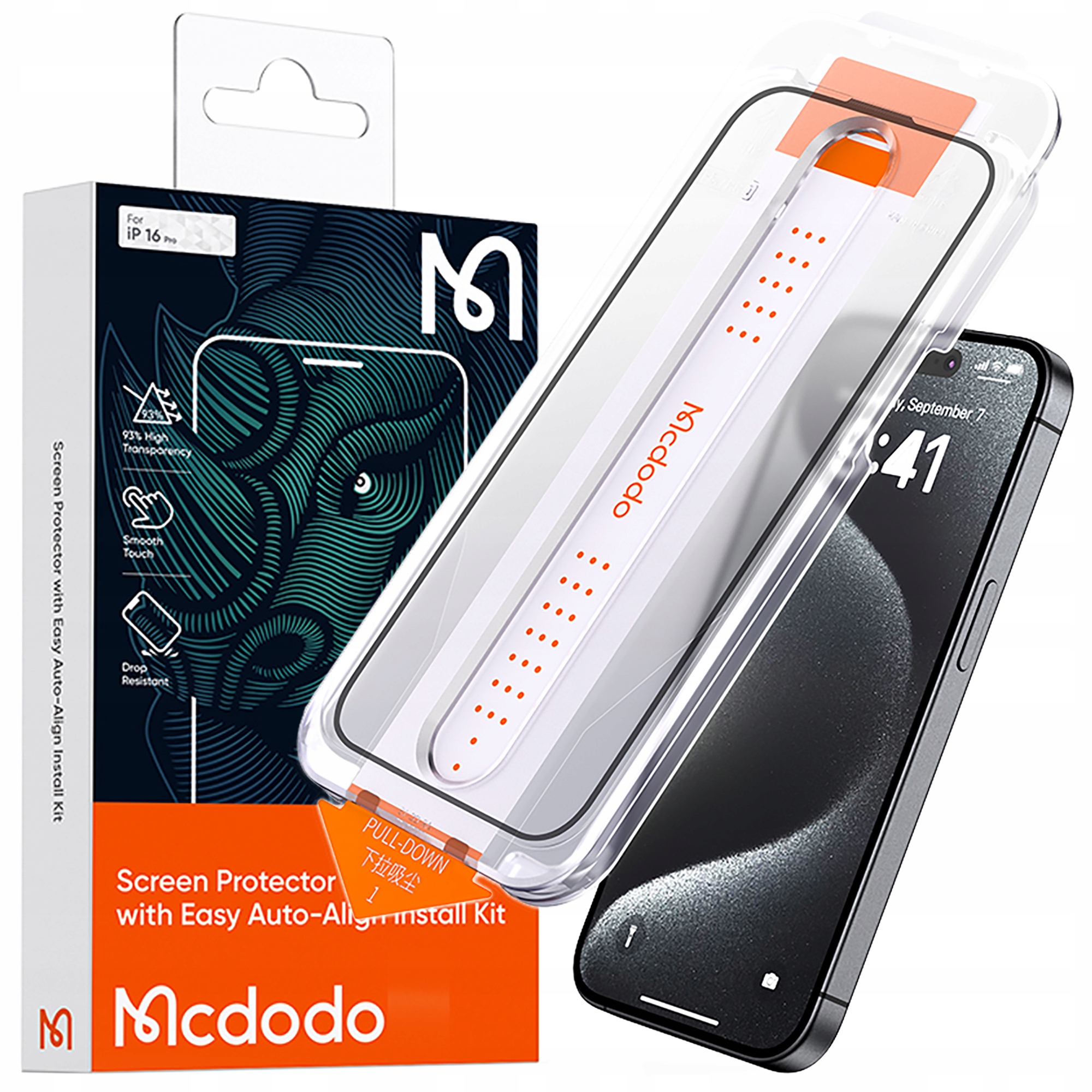 Mcdodo Szkło Hartowane do iPhone 16 Pro Max Mocna Ochrona 0.4mm
